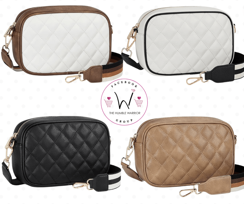 BOSTANTEN Quilted Vegan Leather Crossbody Bag!